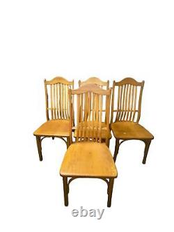 Mission Oak Vintage High Back Dining Side Chairs (Set of 4)