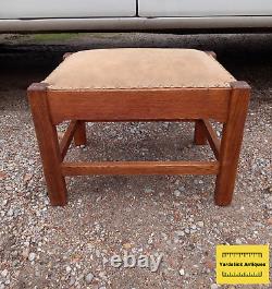 Mission Solid Oak Footstool / Ottoman (FS-14)