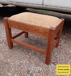 Mission Solid Oak Footstool / Ottoman (FS-14)