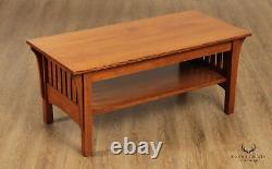 Mission Style Custom Quality Solid Oak Coffee Table