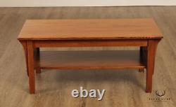 Mission Style Custom Quality Solid Oak Coffee Table