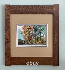 Mission Style Gustave Baumann Arts & Crafts Framed Print- In The Hills Of Brown
