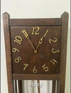 Mission Style Oak Clock