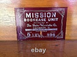 Oak Art Mission Globe Wernicke Barrister Bookcase