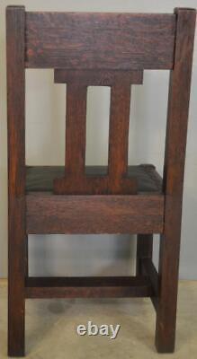 Oak Desk Chair, Mission Oak Side Chair #21350