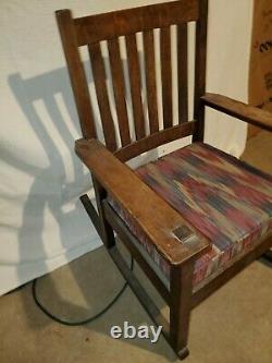 Original Stickley Quaint Furniture Arts & Crafts Mission Rocking Chair