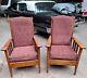 Pair of Vintage Mission Oak Arm Chairs Arts & Crafts