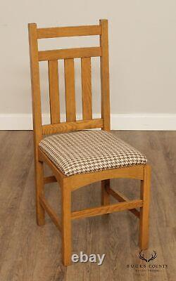 Quality Mission Style Oak Set of 4 Dining Chairs