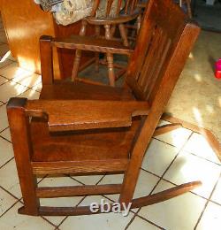 Quartersawn Oak Mission Rocker / Rocking Chair (R244)