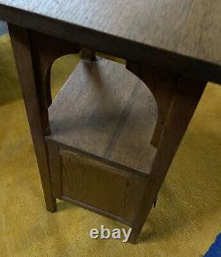 REDUCED! VINTAGE ARTS & CRAFTS MISSION STYLE Smoking Stand Table Early