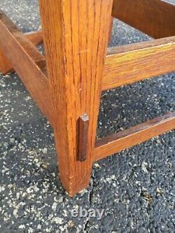 Rare 1908 Stickley Brothers Arts and crafts mission oak Arm Chair