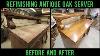 Refinishing Antique Tiger Oak Server 1 8 20 Furniture Repair Restoration How To Woodworking