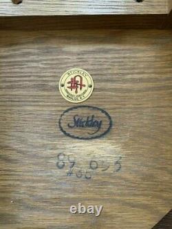 Reissue 2000 Stickley Mission Harvey Ellis inlay white oak lamp coffee table 24