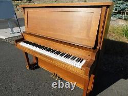 Restored Antique c1911 Ludwig Mission Arts Crafts Upright Piano Quartersawn Oak