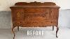 Restoring A Free Antique Oak Sideboard Buffet Wood Furniture Repair U0026 Refinishing