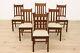 Set of 6 Arts & Crafts Mission Oak Antique Craftsman Dining Chairs #42363