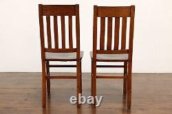 Set of 6 Arts & Crafts Mission Oak Antique Dining or Office Chairs #41848