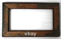Small Antique Ebonized Oak Picture Frame Fits 5 X1 0 Dark Mission Arts Crafts