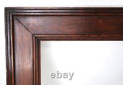 Small Antique Fumed Oak Picture Frame Fits 8 X 10 Dark Mission Arts Crafts