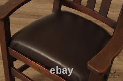Stickley Brothers Antique Mission Oak Armchair