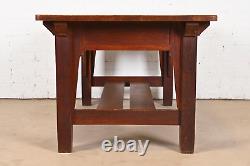 Stickley Brothers Antique Mission Oak Arts & Crafts Desk or Library Table, 1900