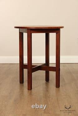 Stickley Brothers Antique Mission Oak Lamp Table