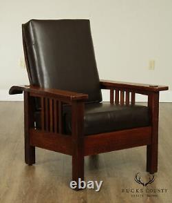 Stickley Brothers Antique Mission Oak Morris Chair