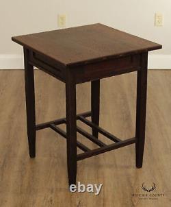 Stickley Brothers Antique Mission Oak Square Side Table