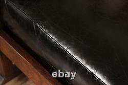Stickley Brothers Antique Mission Oak and Leather Rocking Chair