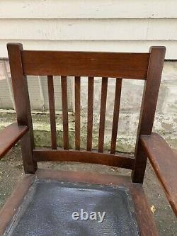 Stickley Brothers Mission Oak Prairie Arm Chair No. 268-1/4