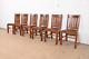 Stickley Brothers Style Antique Mission Oak Arts & Crafts Dining Chairs, Six