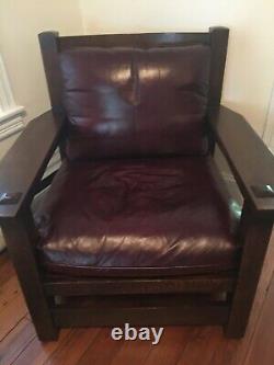 Stickley MIssion Collection Eastwood Armchair & Footstool