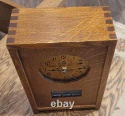 Stickley Mantel Oak Clock