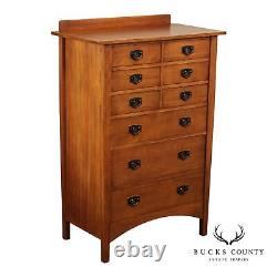 Stickley Mission Collection Harvey Ellis Oak Nine-Drawer Chest