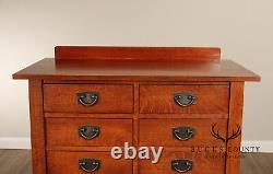 Stickley Mission Collection Harvey Ellis Oak Nine Drawer Tall Chest