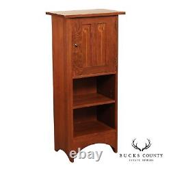 Stickley Mission Collection Inlaid Oak Harvey Ellis Bookcase Cabinet