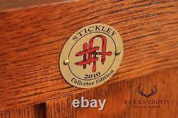 Stickley Mission Collection Inlaid Oak Harvey Ellis Bookcase Cabinet