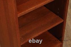 Stickley Mission Collection Inlaid Oak Harvey Ellis Bookcase Cabinet