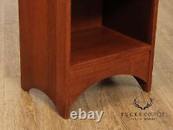 Stickley Mission Collection Inlaid Oak Harvey Ellis Bookcase Cabinet