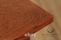 Stickley Mission Collection Inlaid Oak Harvey Ellis Bookcase Cabinet