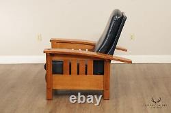 Stickley Mission Collection Oak And Leather Recliner
