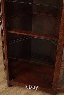 Stickley Mission Collection Oak Angled Corner Cabinet