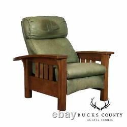 Stickley Mission Collection Oak Bow Arm Recliner