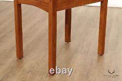 Stickley Mission Collection Oak End Table with Single-Drawer