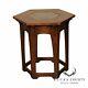 Stickley Mission Collection Oak Gus Tile Top Taboret Side Table