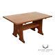 Stickley Mission Collection Oak Keyhole Trestle Dining Table