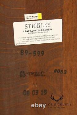 Stickley Mission Collection Oak Keyhole Trestle Dining Table