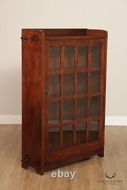 Stickley Mission Collection Oak One Door Bookcase