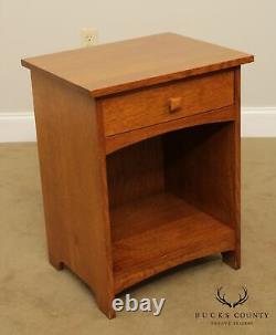 Stickley Mission Collection Oak One Drawer Nightstand