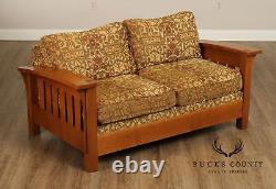 Stickley Mission Collection Oak Orchard Street Sofa Settee